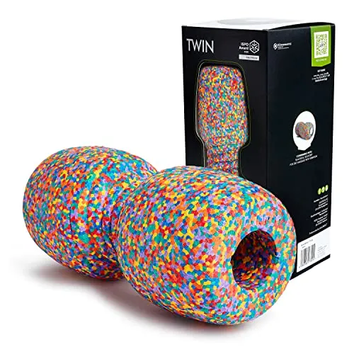 BLACKROLL® TWIN Faszienrolle - Innovative Massagerolle mit Wirbelsäulen-Aussparung - Faszienrollen: Ideal für punktuelle Selbstmassage und Rückenbehandlung, fördert die Durchblutung und ist aus 100% recycelbaren Materialien – Made in Germany.
