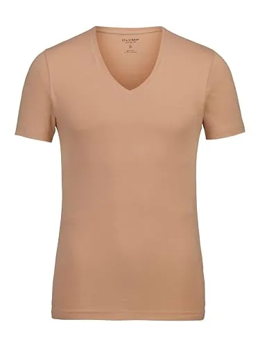 OLYMP Herren T-Shirt Langarm Level.Five in beige von Olymp