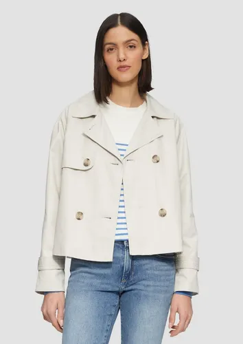s.Oliver Funktionsjacke Cabanjacke mit Raglanärmeln - Modische Funktionsjacke in creme mit Relaxed Fit, ideal für lässige Looks und vielseitige Kombinationen.
