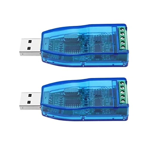 Create idea 2 x USB 2.0 auf RS485 Serial Port Male Converter Ersatz kompatibel mit Windows 7 8 10 XP kompatibel mit Mac USB 2.0 auf RS485 Adapter