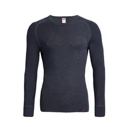 Unterziehshirt CONTA, Herren, Gr. 5, 1 Stk., Normalgrößen, blau (marine, geringelt), 75% Baumwolle, 25% Polyester, Rundhals, Unterhemden