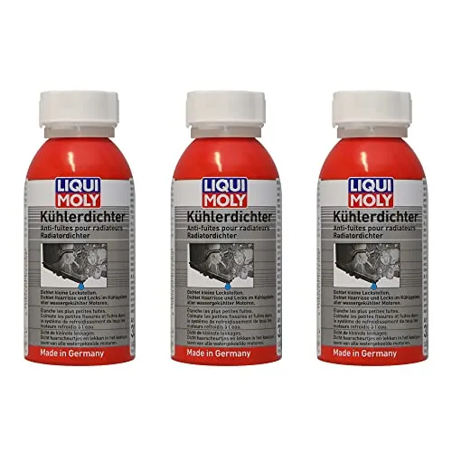 Liqui Moly 3X Kühlerdichter 150ml | dichtet dauerhaft und zuverlässig Haarrisse und kleinere Leckstellen | Kühler Additiv für Diesel- & Benzin-Motoren I 3X 150ml