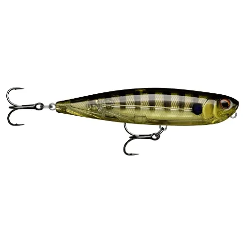 Rapala Precision Xtreme Pencil Angelköder, Größe: 8,7 cm/12 g, schwimmender Meeresköder, Schwimmtiefe: Oberfläche, Angelgerät aus Kunststoff, Glassy Gill UV GGIU