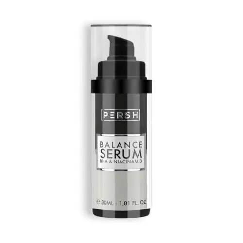 PERSH Gesichtsserum Balance Serum mit BHA und Niacinamid - Serum für ein ebenmäßiges Hautbild, enthält entzündungshemmendes BHA und hautregulierendes Niacinamid. Ideal zur Minimierung von Poren und Unreinheiten.