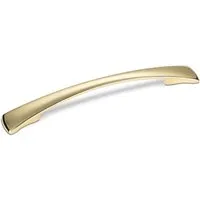 SOTECH Bogengriff JAN BA 128 mm Messingoptik in weiß von SO-TECH