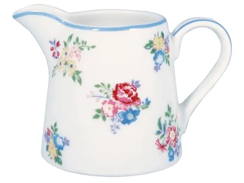 GreenGate Milchkännchen Creamer Elena petit white Porzellan in weiß von GreenGate