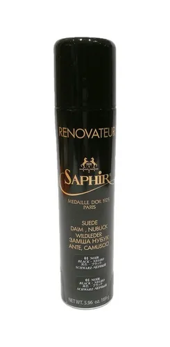 Saphir Medaille D'or RENOVATEUR Wildlederpflegespray - Schwarz - Schuhpflege für alle Rauleder, bietet intensive Pflege und schützt vor Nässe und Schmutz.