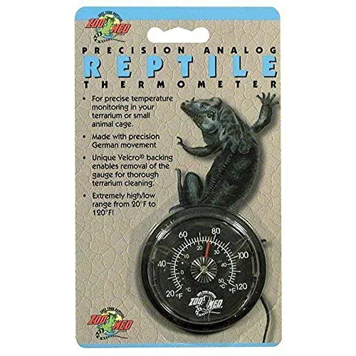 Zoo Med TH-20E Analog Reptile Thermometer - zur Temperaturüberwachung im Terrarium