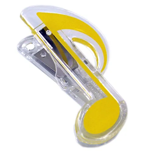 Notenklammer Achtelnote gelb - Schönes Geschenk für Musiker