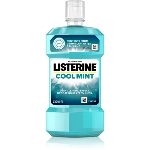 Listerine Cool Mint Mundspülung 250 ml - Mundspülung für frischen Atem, bekämpft Zahnbelag und hält das Zahnfleisch gesund. Ideal für eine umfassende Mundhygiene.
