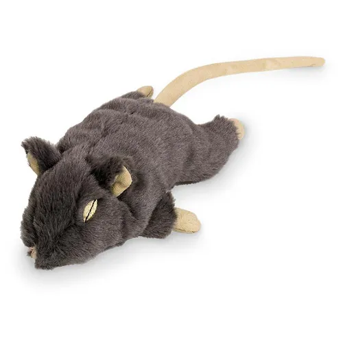 Nobby Plüsch Maus grau 19 cm mit Catnip für Katzen Spielzeug Cat