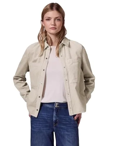 STREET ONE STUDIO Cordjacke mit Knopfleiste - Funktionsjacke aus softer Baumwolle, ideal für vielseitige Outfits. Die leichte Cordjacke mit Hemdkragen und Brusttasche bietet angenehmen Tragekomfort.