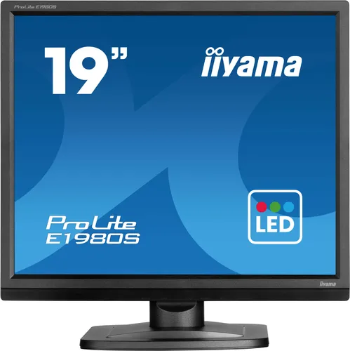 Iiyama ProLite E1980S-B1 LED-Monitor 19 Zoll - 19'' LED-Monitor mit 3 ms Reaktionszeit und integriertem Lautsprecher, ideal für präzise Farbnuancen und umweltfreundlichen Betrieb.