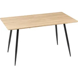 Homcom Skandi Design Esstisch für 4 Personen - Moderner Küchentisch in Holzoptik (140 cm x 80 cm x 76 cm), ideal für gemütliche Essen mit Familie und Freunden. Robuste Bauweise und stilvolles Design sorgen für ein einladendes Ambiente.