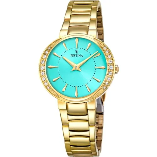 Festina Damen Uhr Analog Edelstahl 316L Silber - Quarzwerk - Mineralglas hochresistent - 5 ATM wasserdicht - Special Prices F20687/3