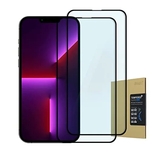 doupi 2X Panzerfolie kompatibel mit iPhone 13 Pro Max (6,7 Zoll), Preimium 9H Hartglas HD Panzer Display Schutz Glasfolie (2er Pack)