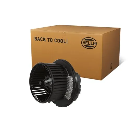 HELLA 8EW 366 400-411 Innenraumgebläse - 12V - 252W - für Fahrzeuge mit Klimaanlage - Ø: 149mm - mit integriertem Regler - ohne Widerstand