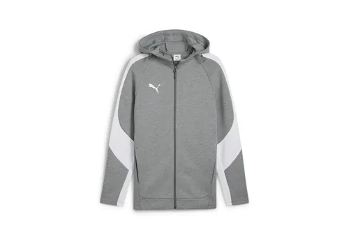 PUMA Herren Sweatjacke EVOSTRIPE Hooded Jacket - Stylische Jacke für Herren aus der Teamtravela Kollektion, kombiniert Komfort mit sportlichem Design. Ideal für Reisen und Freizeit, aus 77% Baumwolle für ein angenehmes Tragegefühl.