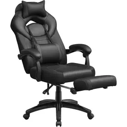 SONGMICS Höhenverstellbarer Bürostuhl, Rot - Drehstuhl für Home-Office, modern und komfortabel mit Lendenkissen, belastbar bis 150 kg, ideal für ergonomisches Sitzen.