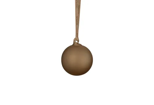 blomus Weihnachtsbaumkugel JUHLA M coffee 7cm 4tlg braun - Elegante Weihnachtsbaumkugeln aus Glas und Polyester, ideal für festliche Dekoration und schaffen eine gemütliche Atmosphäre.
