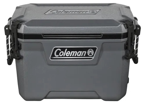 Coleman Convoy 55 Qt Kühlbox 52 Liter - Kühlbox in anthrazit mit 52 L Fassungsvermögen, ideal für 4 Tage Kühlung – perfekt für Ausflüge und Camping.