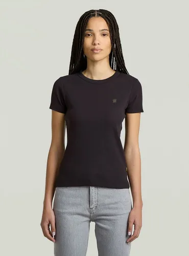 G-STAR T-Shirt Rib Cap Sleeve T-Shirt