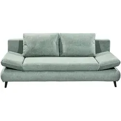 Black Red White Schlafsofa SUNNY 3DL blau