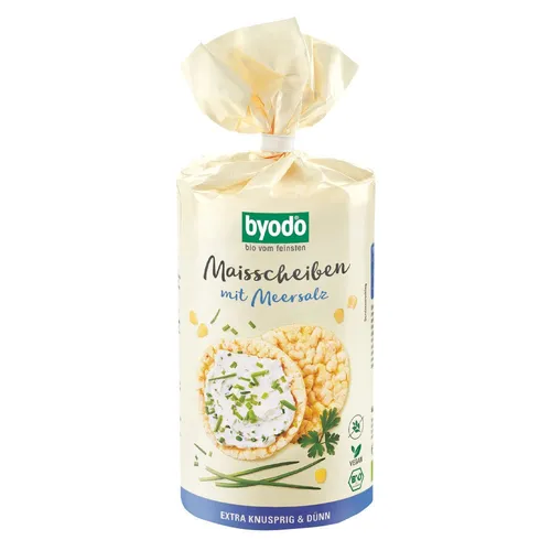 BYODO Maiswaffeln mit Meersalz 120g von Byodo