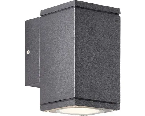 Außenwandleuchte 1-flammig H 10,6 cm schwarz