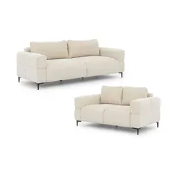 S-Style Möbel Polstergarnitur 3+2 Cardea - Stilvolle Bubble-Optik & Hoher Sitzkomfort - Genießen Sie stilvollen Komfort mit der Polstergarnitur Cardea. Das Set aus 3-Sitzer und 2-Sitzer-Sofa überzeugt durch pflegeleichte Materialien und schmutzabweisende Eigenschaften – perfekt für jeden Haushalt.