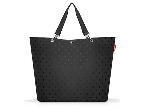 reisenthel Einkaufstasche shopper XL Glossy Dots Black - Einkaufstaschen & Einkaufstrolleys – Praktische und stylische Tasche mit modernem Glossy Dots Design, abnehmbaren Schultergurt und strapazierfähigem Material für lange Lebensdauer.