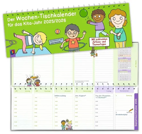Anja Boretzki | Der Wochen-Tischkalender für das Kita-Jahr 2025/2026 | Kalender
