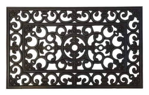 Ib Laursen Fußmatte Fußmatte Türmatte Fußabtreter Gummi Filigran Schwarz 45x75cm Ib