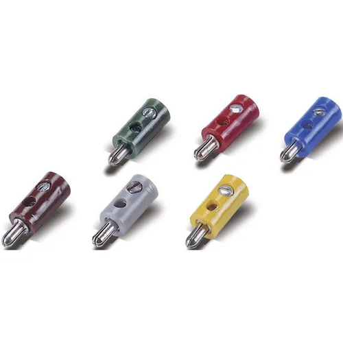 Modellbahn Stecker 2.6mm 10 St. mit Querloch Gelb 08892