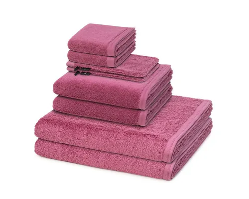 Vossen Handtuch Set Vegan Life, Frottee (Spar-Set, 8-St) in rot von Vossen