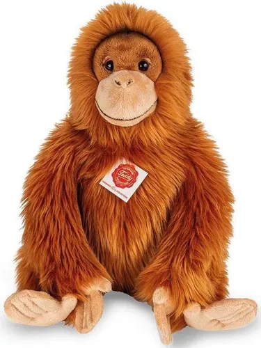 Teddy Hermann 92946 AFFE Orang Utan sitzend 40 cm - Stofftier & Teddybär: Kuscheliger Oran-Utan aus hochwertigem Plüsch, ideal für Kinder ab 18 Monaten, ausgezeichnet mit