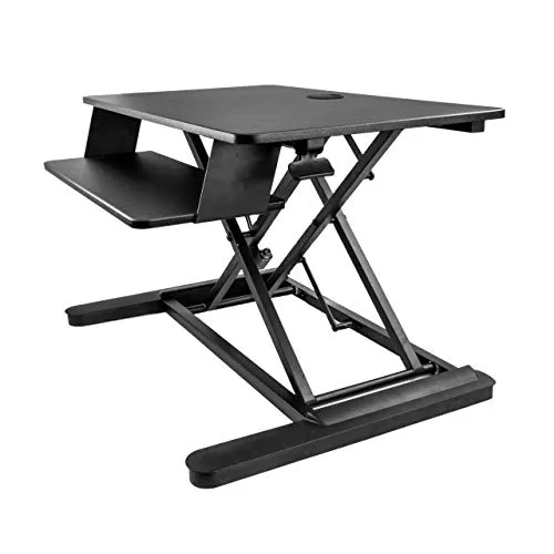 StarTech.com Sit Stand Desk Converter with Keyboard Tray - Large 35” x 21