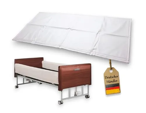 Seitengitterpolster mit Klettverschluss 186 x 75,5 cm - Pflegebetten, sicheres und bequemes Bettseitenpolster mit Klettverschluss für optimalen Schutz und Stabilität.