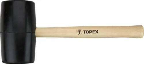 TOPEX gummihammer 900gr 72mm durchmesser, holzgriff