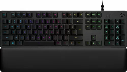 Logitech G513 - Mechanische Gaming-Tastatur mit GX-Brown Switches, RGB-Beleuchtung und Memory Foam Handballenauflage für ultimativen Komfort und Anpassbarkeit