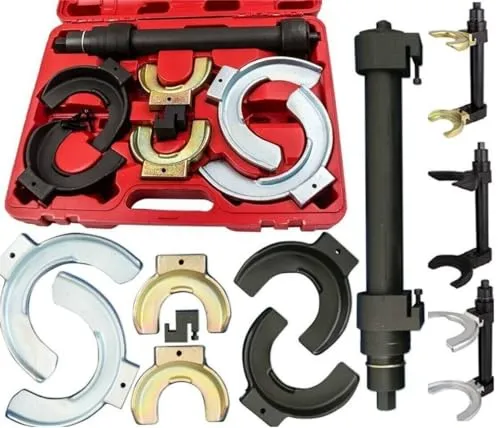 AMD Tools MC PHERSON FEDERSPANNER Satz UNIVERSAL - Federkompressoren für Tuning und Tieferlegung, geeignet für zahlreiche Fahrzeugmarken wie Mercedes, BMW und Toyota, mit einem flexiblen Anwendungsbereich für optimale Anpassung.