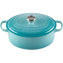 Le Creuset Signature Gusseisen-Bräter Ø 29 cm in türkis von Le Creuset