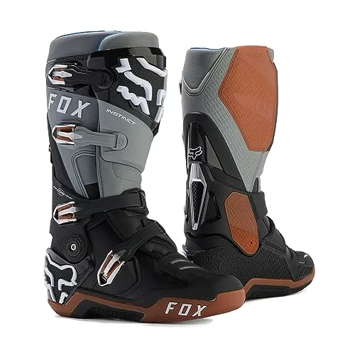 Fox Motocross-Stiefel Instinct 2.0 Schwarz - Motorradstiefel für Herren, Größe 44.5, bieten optimale Sicherheit und Komfort für Offroad-Abenteuer.