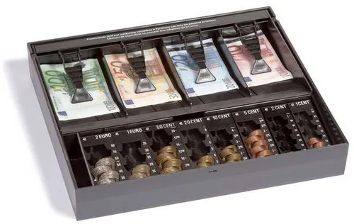 INKiESS Geldkassette Kasse Minikord 814 RE BxTxH 35,0x32,0x5,5 schwarz