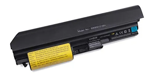 vhbw 1x Akku kompatibel mit IBM Lenovo ThinkPad Z60t 2513, Z60t 2512, Z60t 2511, Z60t, Z60 Notebook (4400 mAh, 10,8 V, Li-Ion)