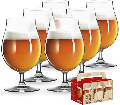 Spiegelau Biertulpe 6er Set - Gläser für Bierliebhaber, optimiert für Aroma und Geschmack. Hergestellt aus hochwertigem Kristallglas, spülmaschinenfest und ideal für gesellige Runden.