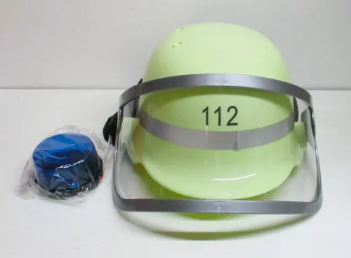 Feuerwehrhelm Kinder mit Blaulicht Visier Nackentuch & Kinnriemen ve... 10029923