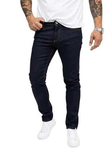 Rock Creek Herren Jeans Hose RC-2138 Dunkelblau W38 L30 - Modische Slim Fit Jeans für Herren, bieten perfekten Tragekomfort und Bewegungsfreiheit dank Elasthan-Anteil. Ideal für Büro und Freizeit, in erstklassiger Verarbeitung.