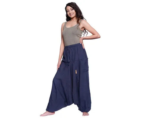 SIMANDRA Haremshose Singharaja Damen Freizeithose (1-tlg) Aladinhose Pluderhose Pumphose Yoga Goa Freizeit