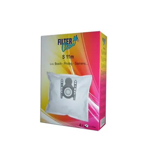 ReinigungsBerater Filterclean Vliesfilterbeutel S 11m 4Stk. Staubsaugerbeutel inkl. Microfilter für Kärcher, Privileg, keine Originaltüte